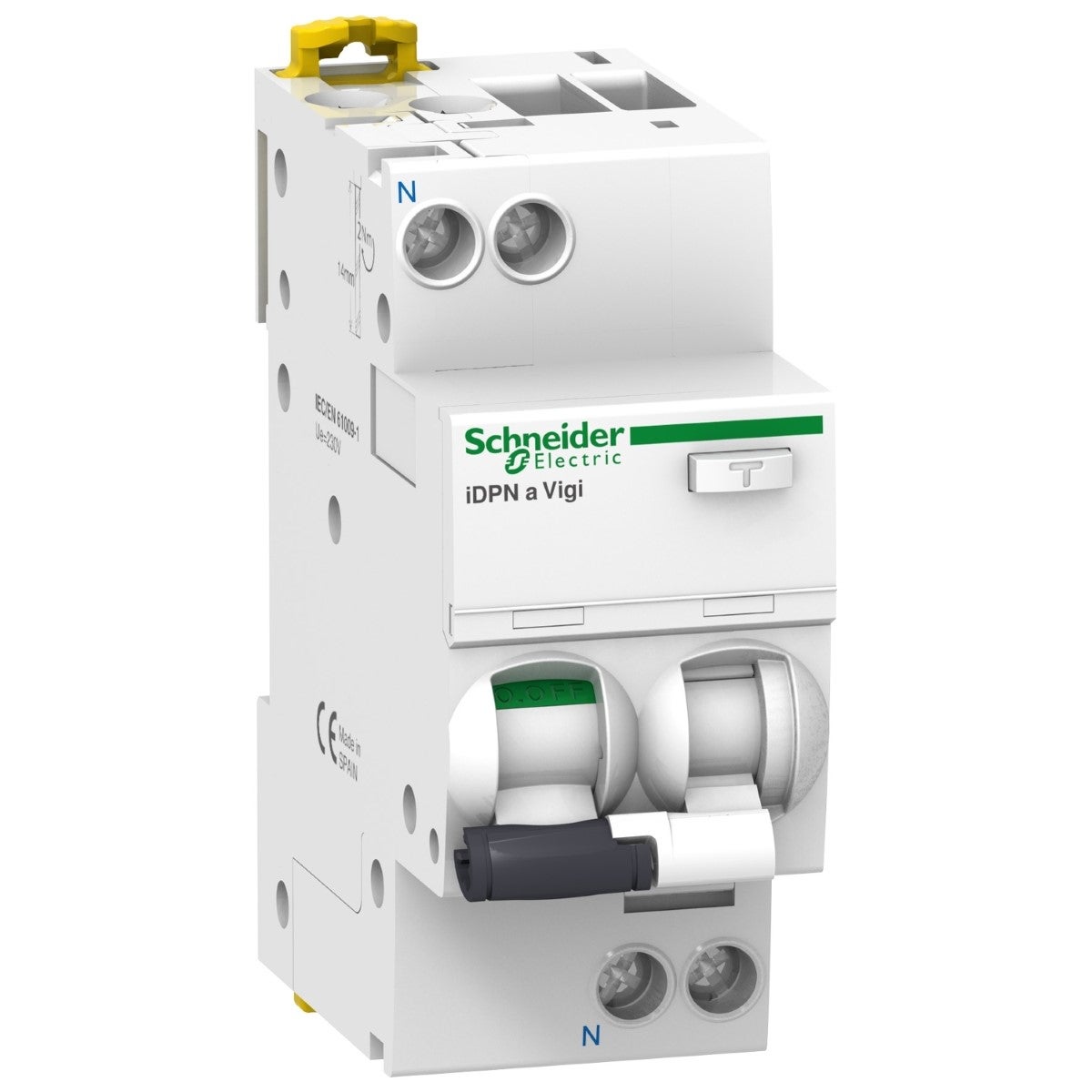 Acti9 iDPNa Vigi - RCBO - 1P+N - 10A - B Eğrisi - 4500A - 30mA - AC tipi