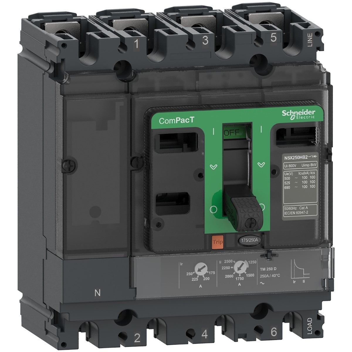 ComPacT Şalter NSX100N 50kA AC 4P4D 40A TMD