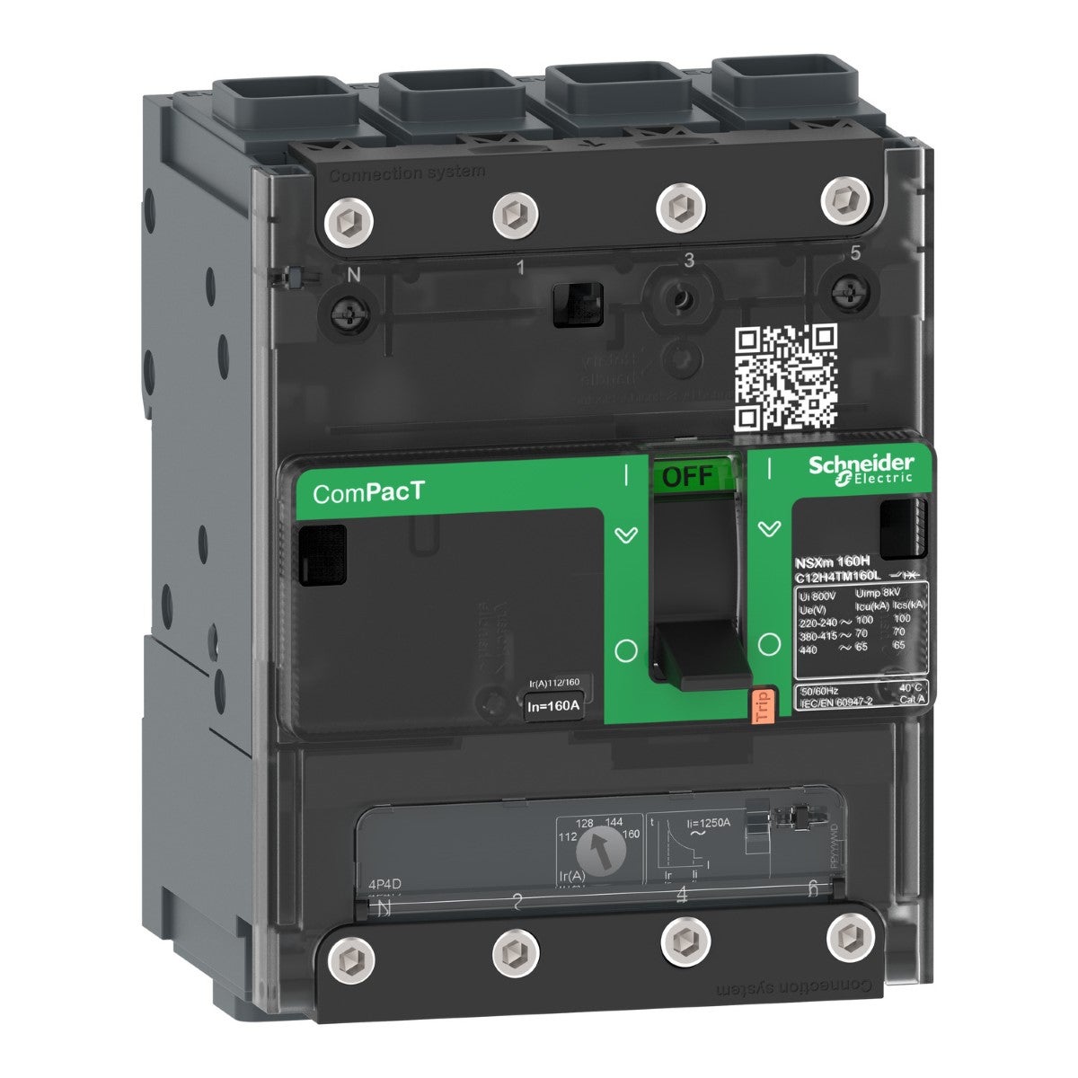 ComPacT Şalter NSXm100B 25kA AC 4P3D 40A TMD ELINK
