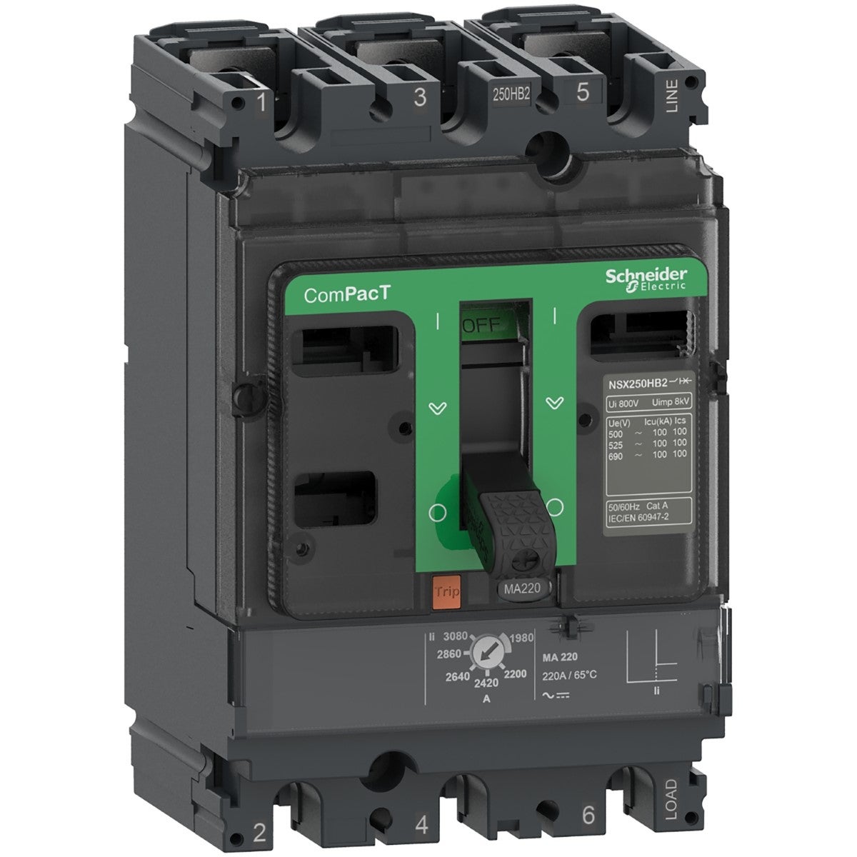 ComPacT Şalter NSX160N 50kA AC 3P3D 150A MA