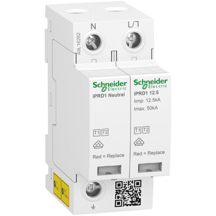 Modüler Parafudr, Acti9 iPRD1 12.5r, 1 P + N, 350 V, Uzaktan Transferli main product photo