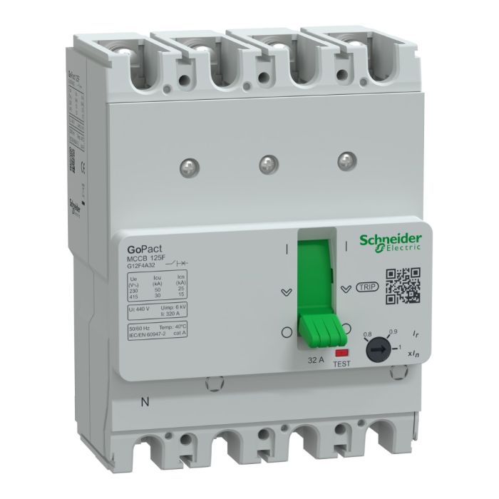 GoPact MCCB 125F 4P4D 32A Ayar Sahalı main product photo