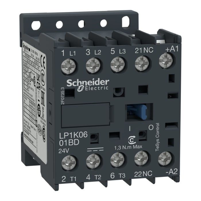 TeSys K kontaktör - 3P(3 NA) - AC-3 - <= 440 V 9 A - 220 V DC bobin main product photo