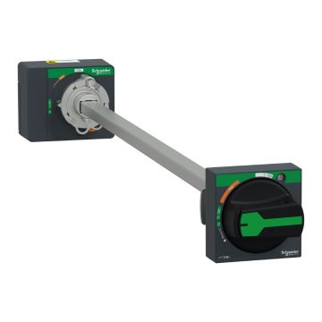 uzatılmış yönlendirme kolu, ComPacT NSXm, siyah kol, mil uzunluğu 200 ila 600 mm, IP54