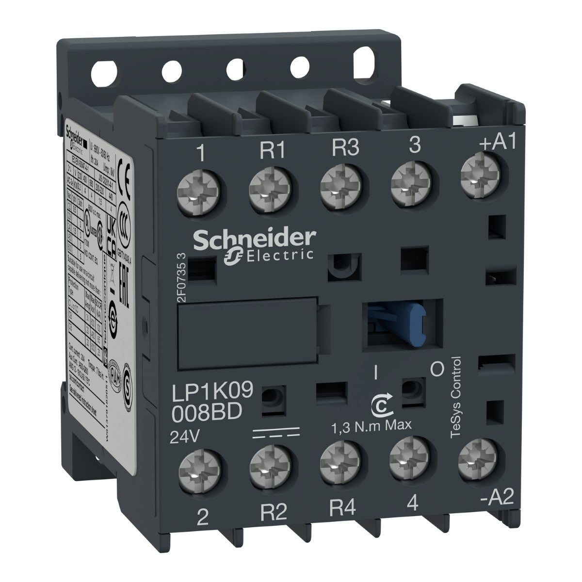 TeSys K kontaktör - 4P(2 NA + 2 NK) - AC-1 - <= 440 V 20 A - 220 V DC bobin