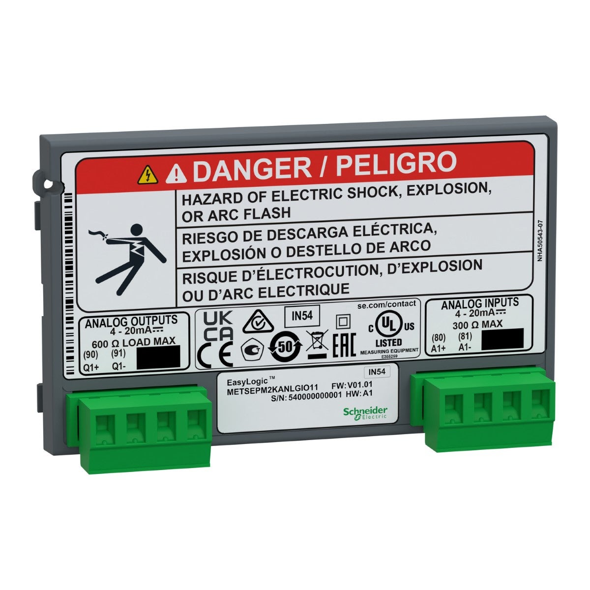 EasyLogic PM2X30 - I/O Modül - Analog - 1 Input + 1 Output